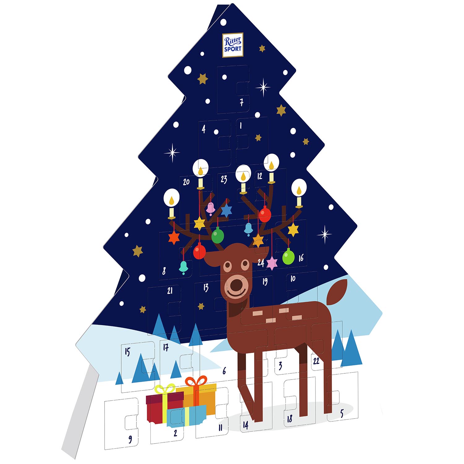 Ritter Sport Schokowürfel Adventskalender 208г